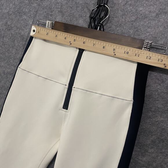 Bandier X Solid & Striped Scuba Leggings Womens Sz S Cream Neoprene‎ Soleil - Picture 8 of 8